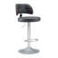 Swivel Bar Stools Seat Adjustable H 62-84cm Barstools with Upholstered Back(set of 2/4)-2048619417-2059650888