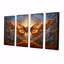 Charlena - Art mural animal avec papillon 4 pièces-106423841