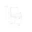GLENROSE WHEELED DINING CHAIR - EFFIE LINEN
