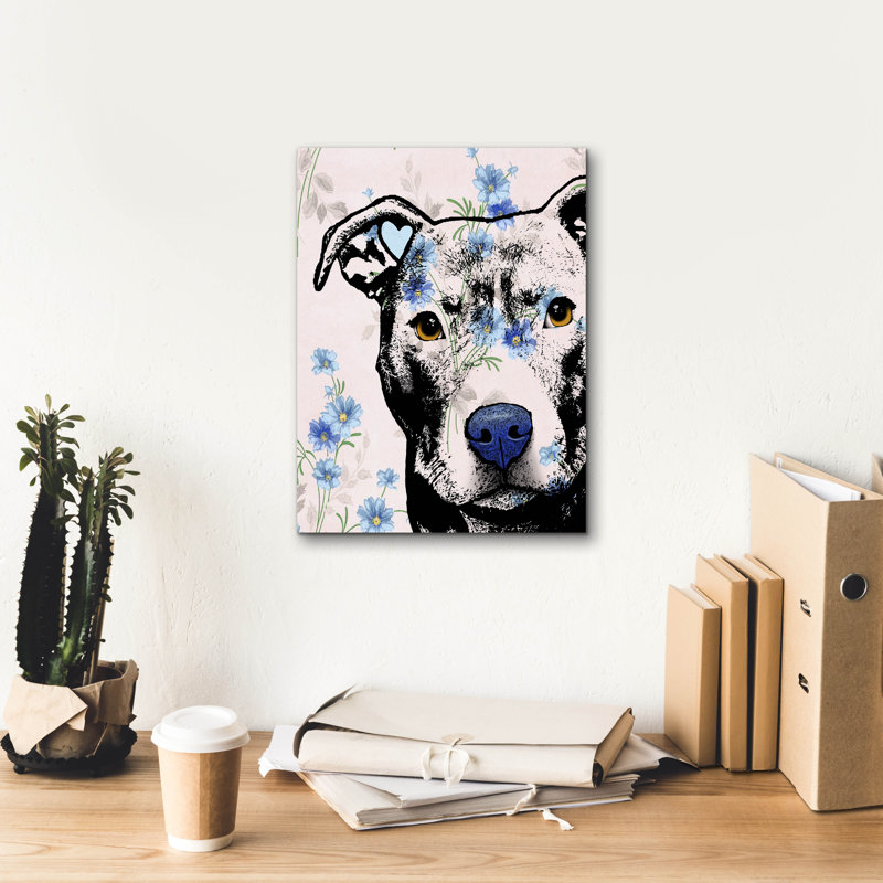 «Pitster» par Dean Russo, art mural sur toile, H 16 po x l 12 po x P 0,75 po