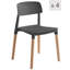 Ensemble de 4 chaises en bois et polypropylène Senaida-2039549725