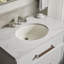 Caxton® Vitreous China Oval Undermount Bathroom Sink with Overflow-43100388