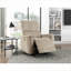  Fauteuil inclinable à bascule moderne moderne en velours brun ton bois pour le salon