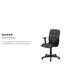 Chaise de bureau pivotante en vinyle Bonavant-100667722-100667724