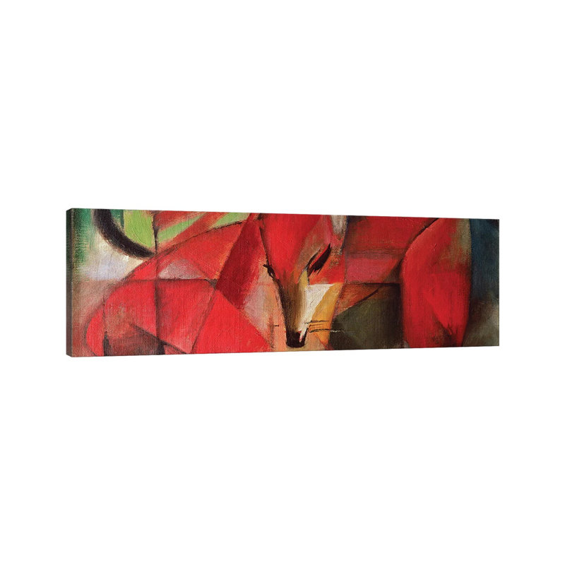 The Fox, 1913 by Franz Marc - Wrapped Canvas Panoramic Painting, 30.48 cm H x 91.44 cm W x 1.91 cm D