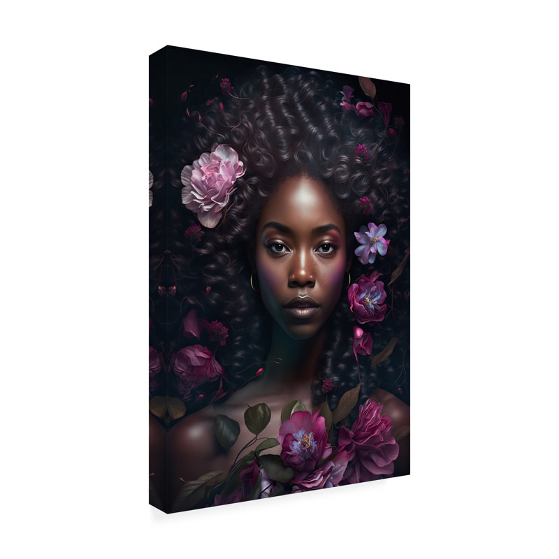 Art mural sur toile tendue - «Black histoire 12» de Wumples, décoration murale pour le salon, la chambre à coucher ou le bureau - 12 x 19