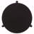 Harrison Black Round Solid Wood End Table