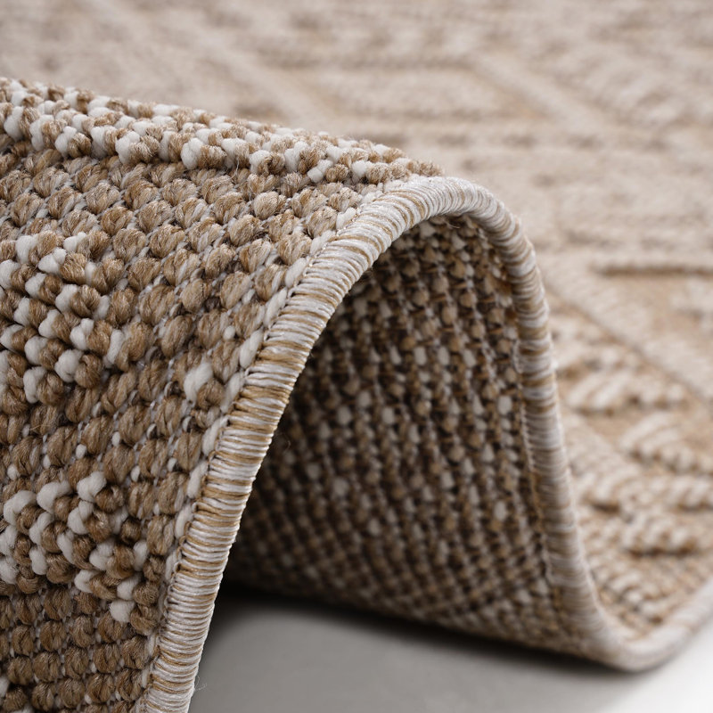 6X9 Natural Area Rug - Indoor/Outdoor Traditional. Stain , Non-Shedding. And Pet . Various Colors & Sizes Option. Easy Maintenance. . 0.27In Medium Pile. Cotton Backing. Polypropylene. 21Lb. 93In X