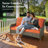 5 - Person Wicker Outdoor Conversation Set, Patio Sofa Set with Fire Pit and Cushions-40375441
