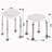 Height Adjustable Medical Shower Stool