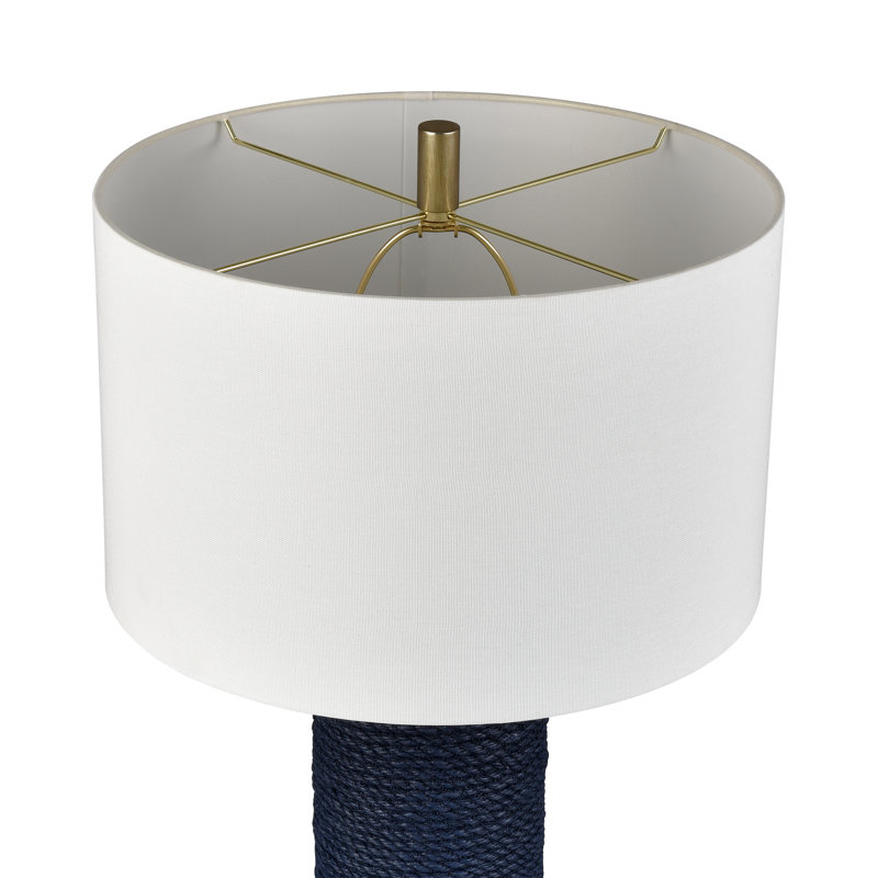Lampe de table 1 lumière haute 27,5 po Sherman - Bleu marine, Bleu marine/doré