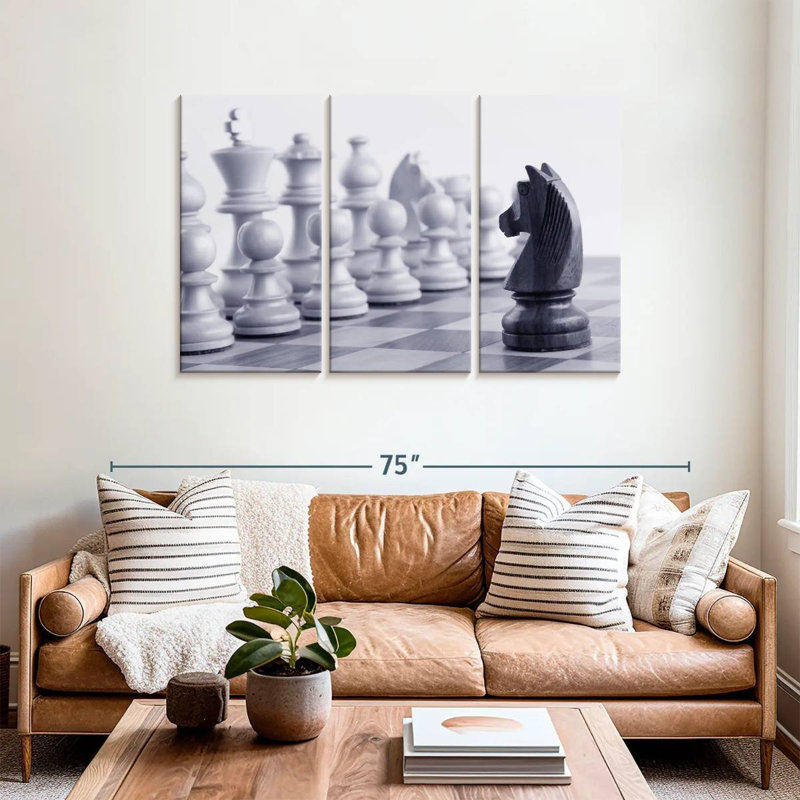 Senne Chess Game Knight, 36" H x 57" W