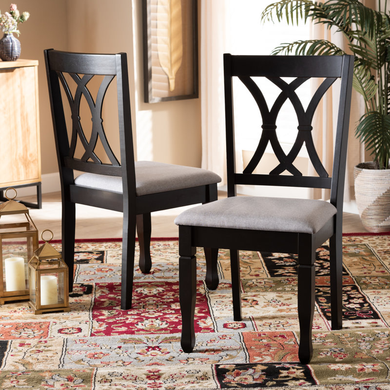 Ared Solid Wood Dining Chair, Grey
