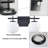 Black Milky Globe Vanity Light- 3 Light