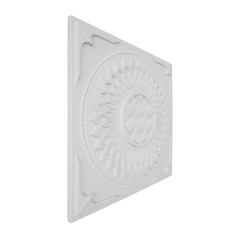 Panneau mural 3D Endurathane Sunflower, l 15 3/4 po x H 15 3/4 po, apprêté en usine