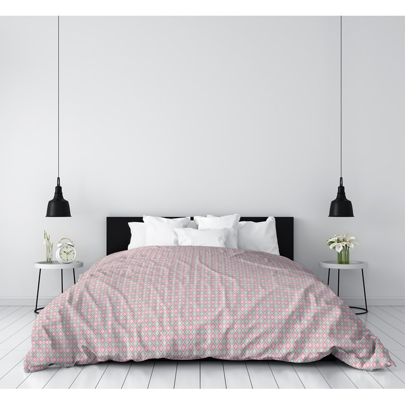 Housse de couette Katelyn Elizabeth, Housse de couette pour grand lit, Microfibre, Rose clair