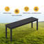 Banc d'extérieur en métal Allanah-856115835