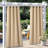 Blackout Outdoor Curtains 2 Panels Waterproof, Thermal Insulated Stainless Steel Rustproof Grommet Indoor Outdoor Curtains & Drapes for Yard/Gazebo Grommet-718971363-718971358