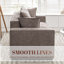 Makassar 89.37'' Sofa with Square Armrests-816851475