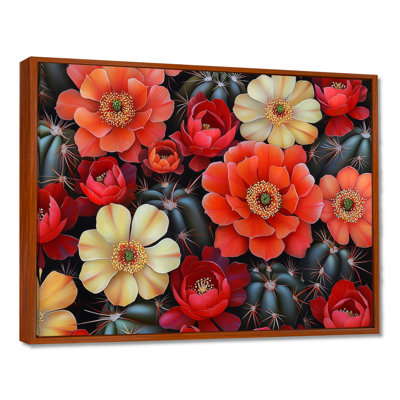 Nevada Cactus Vibrant Gardens - Floral Cactus, reproduction sur toile