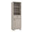 Linen Cabinet, Two Interior  Shelves, Two Open Shelves, Single Door