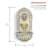 Wall-Mounted Lion Head Water Fountain with LED Lights, 32", Ivory