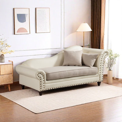 Chaise longue avec structure en bois massif