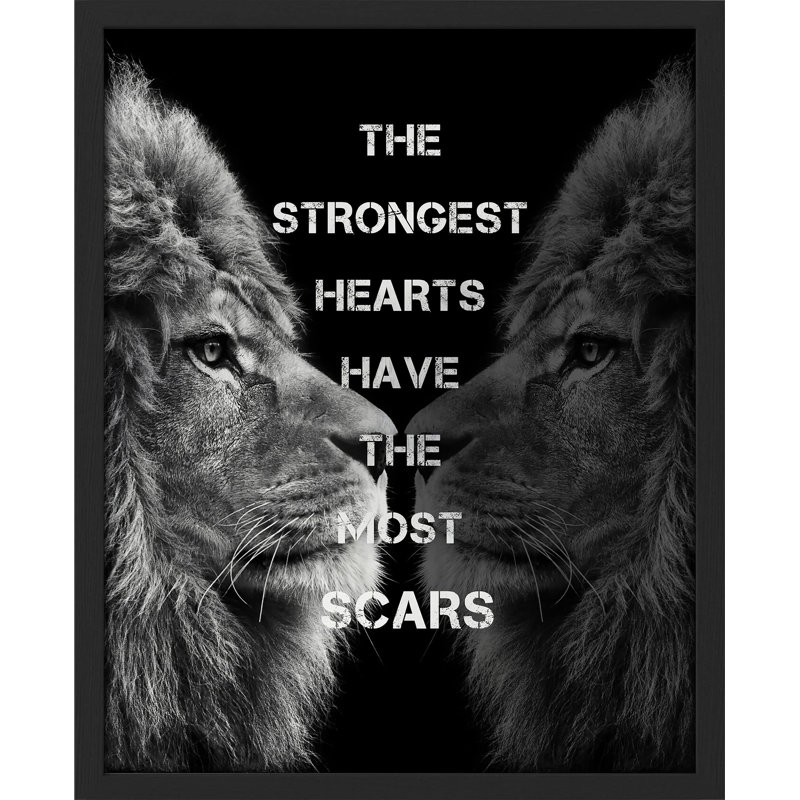 «Black and White Strongest He» sur, Noir, H 10 po x l 8 po