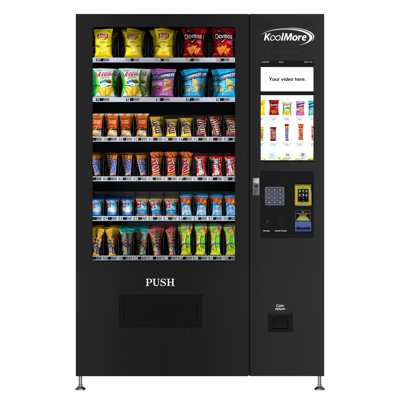 Non-Refrigerated Vending Machine 60 Slots, CC Reader, Coin and Bill Acceptor, 22 In.Touch Screen