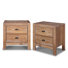 Ensemble de table de chevet à deux tiroirs Montauk (2 pièces)