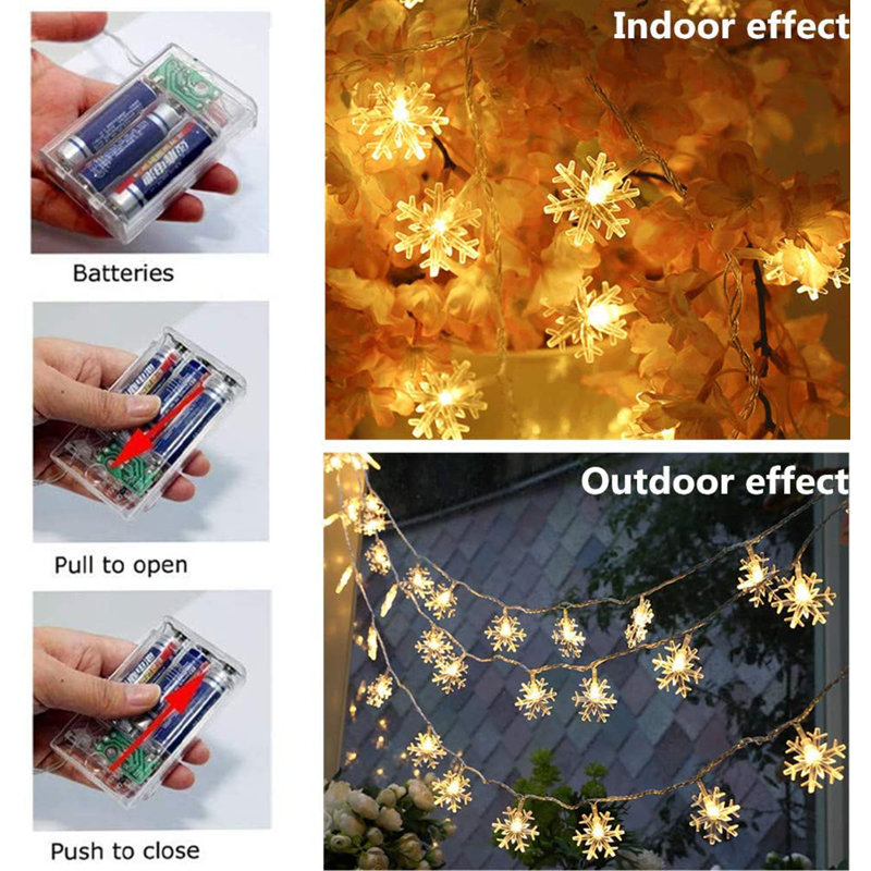 Guirlande de 20 lumières 40 DEL, Tiède, 40