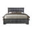 SHAKER METALLIC GREY FULL BED WITH LED-585405528