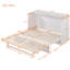 Grand lit, blanc avec rangement suffisant pour une chambre - Choix de grand lit avec tiroirs tangibles