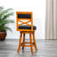 Tabouret pivotant de 30 po au fini gris anthracite fascinant-1164330-1164332