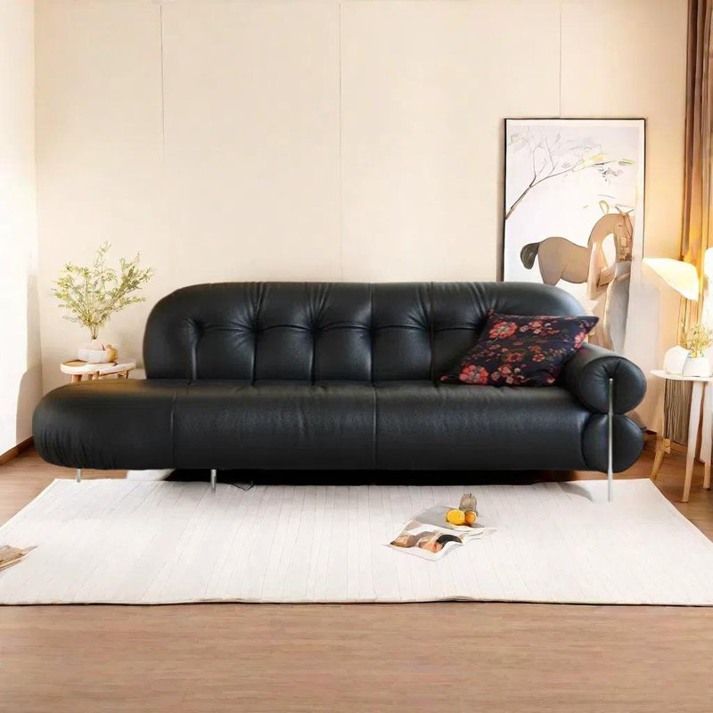 Chaise longue en similicuir Premium, Orienté à droite