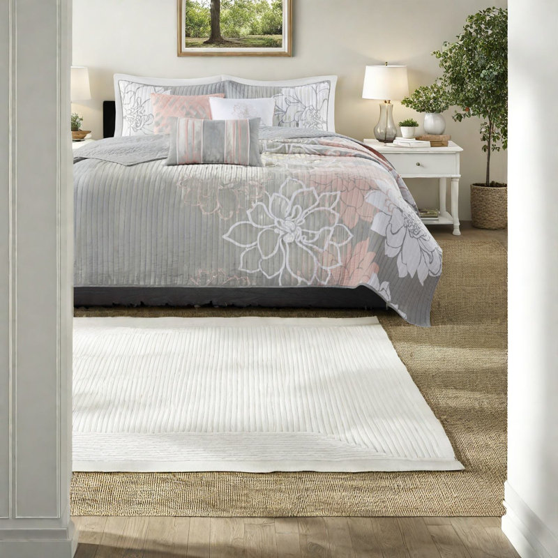Reversible Cotton Bedding Set, Luxury Floral Design, Ideal For Summer