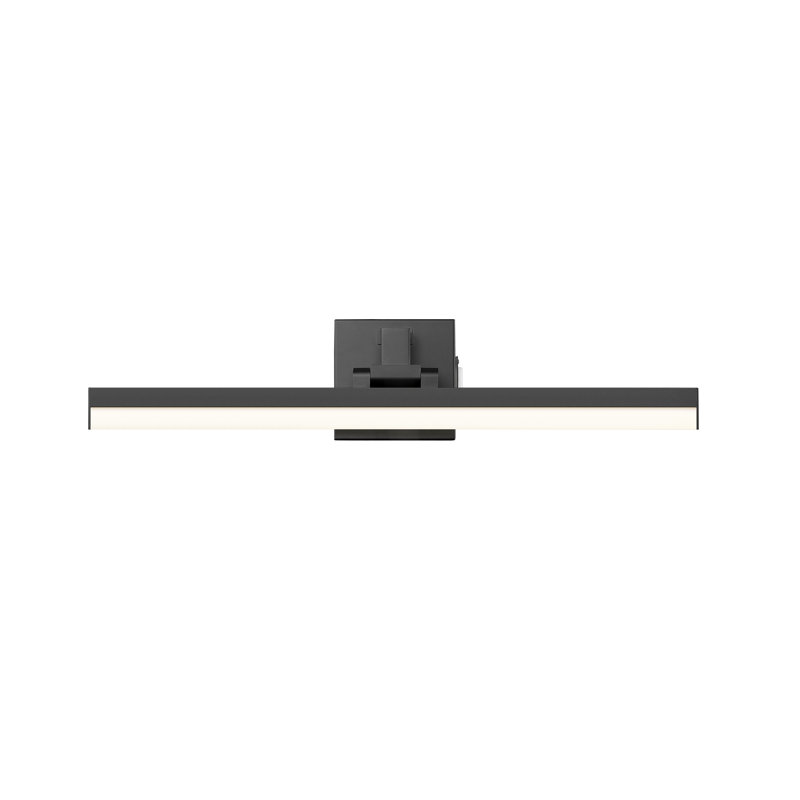 Meuble-lavabo 1 lumière Briden en chrome, Noir mat