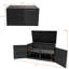 Boîte de rangement en rotin avec tablette de rangement, 73 gallons, 1 unité, (noir)-128496423