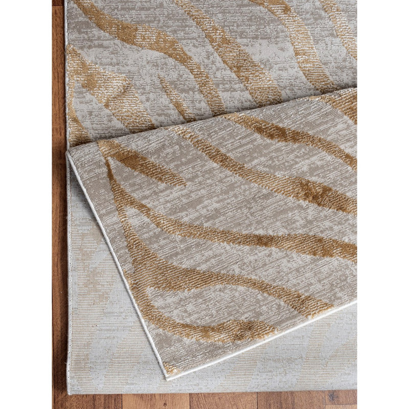 Area Rug, Gold, Runner 2'7" x 7'3"