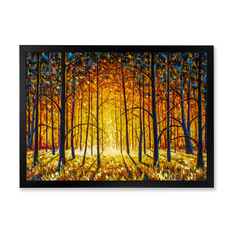 «Path To The Enchanted Forest II», reproduction encadrée sur toile, Cadre noir, H 8 po x l 12 po x P 1 po