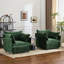 Fauteuil d'appoint à accoudoirs recouverts de chenille avec accoudoirs minces en chenille-1847797753