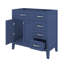 Meuble-lavabo de 36 po sans lavabo - Base d'armoire seulement équipée de tiroirs fonctionnels-1815833287