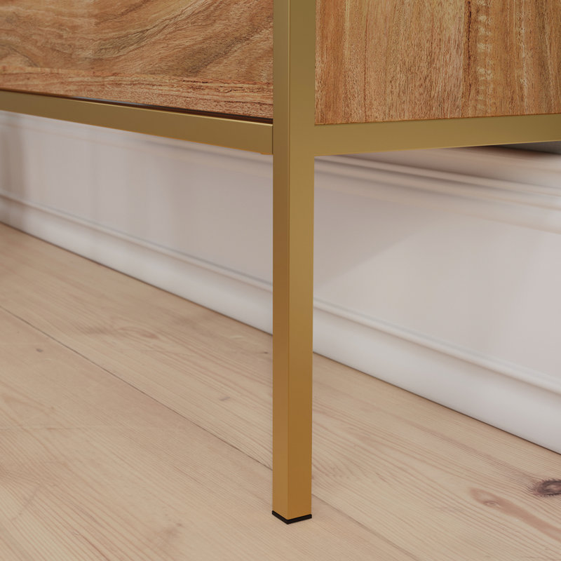 Sindoori Mango Wall-Mounted Shoe Cabinet with Mirror
