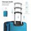 Valise 20 pouces avec roulettes à roulettes Valise rigide à roulettes 20 po