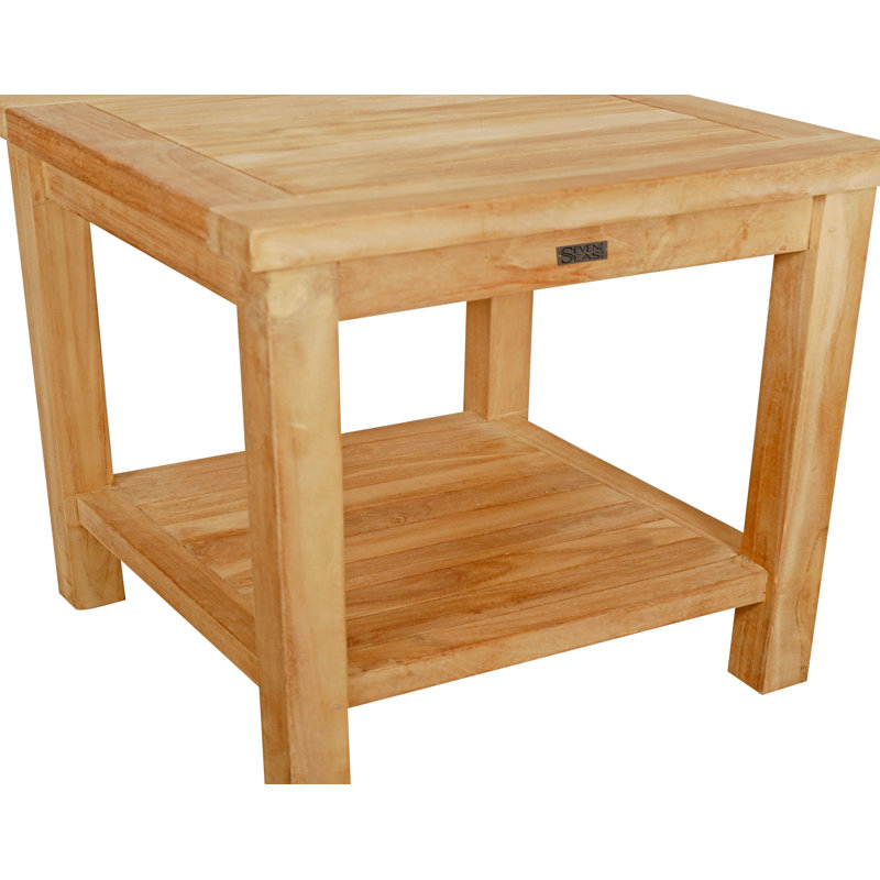 Table de bout en bois massif de 20 po de hauteur