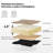 24" Modern Upholstered Bar Stool, Round Counter Height Stool with Black Metal Frame & Footrest, Soft Lambswool-Inspired Seat for Kitchen Island-2009996289