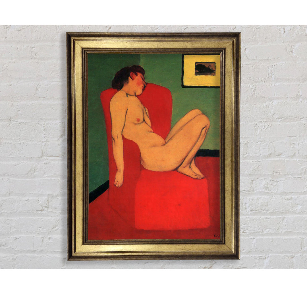 Felix Vallotton Nude In A Red Armchair - Single Picture Frame Art Prints