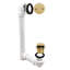 1 1-1 / 2 po x 12 po Ensemble de drain de baignoire 40 pieds en PVC avec trop-plein à deux trous-37144985