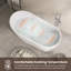 59'' Freestanding Acrylic Bathtub With Chrome Drain