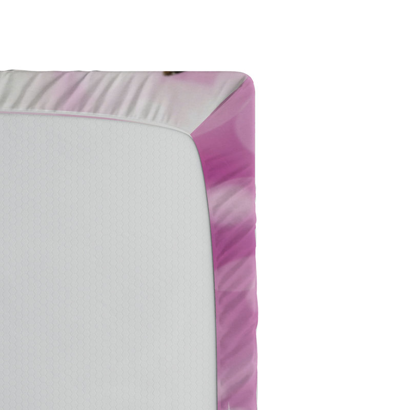 Microfiber Floral Fitted Sheet, Queen Fitted Sheet
